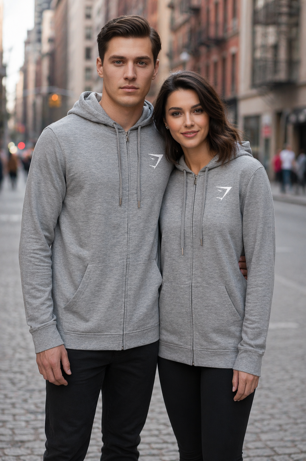 Gymshark Szürke Zip-Up Hoodie
