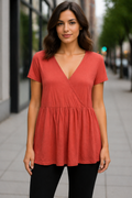 George Narancs Peplum Top