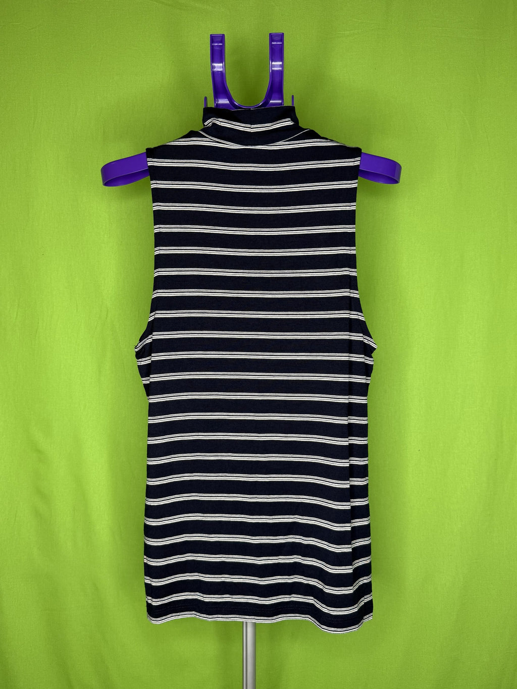 H&M Basic Fekete Csíkos Ruha
