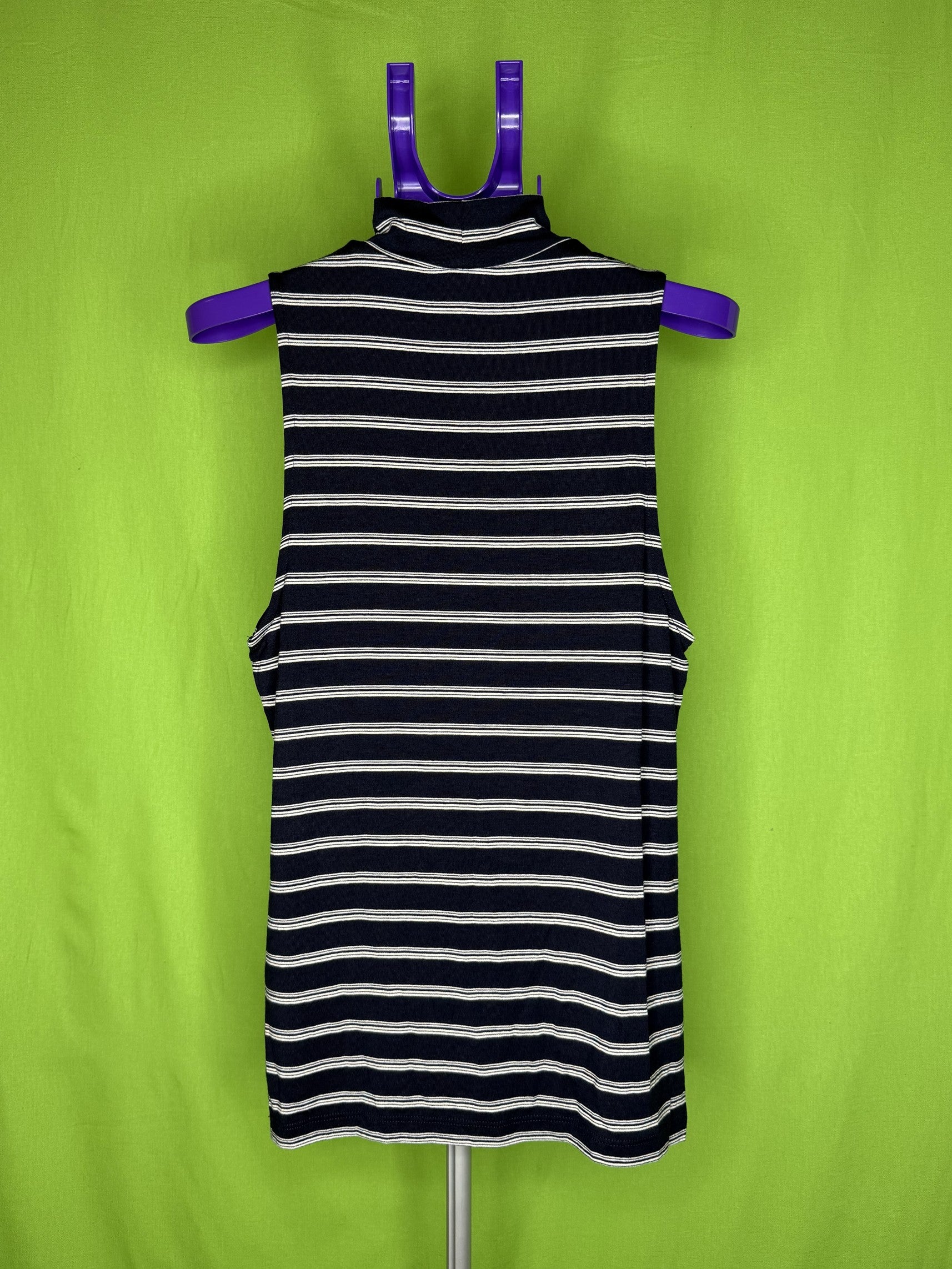 H&M Basic Fekete Csíkos Ruha