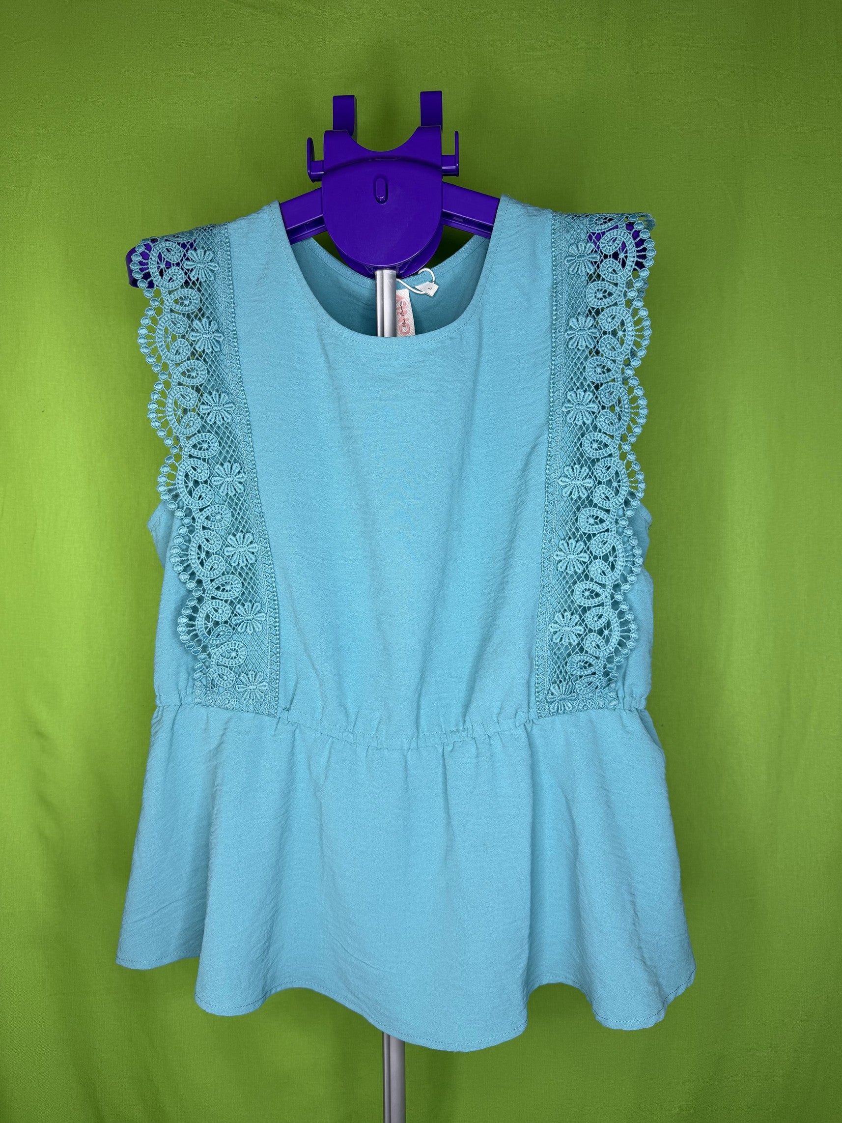 ONLY Türkiz Csipkés Peplum Top