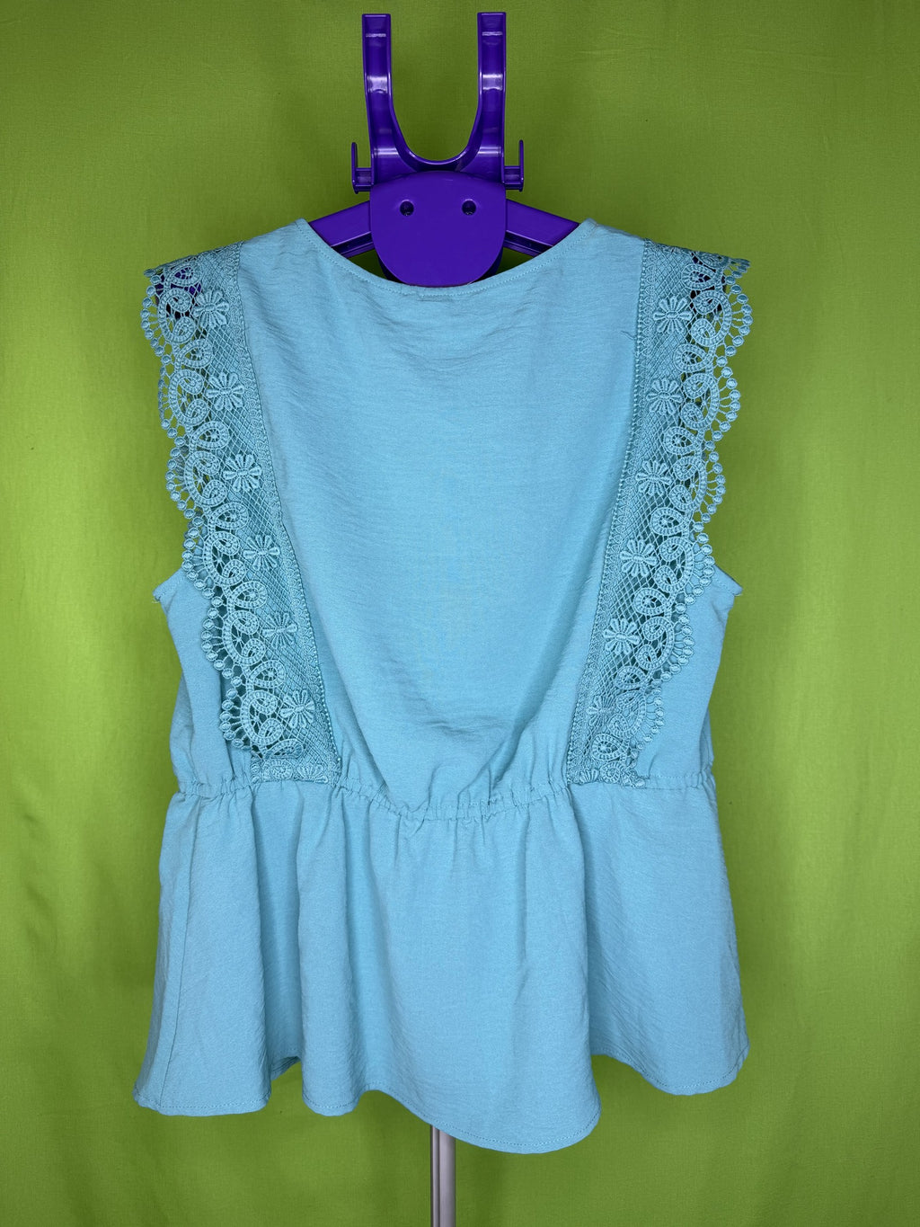ONLY Türkiz Csipkés Peplum Top