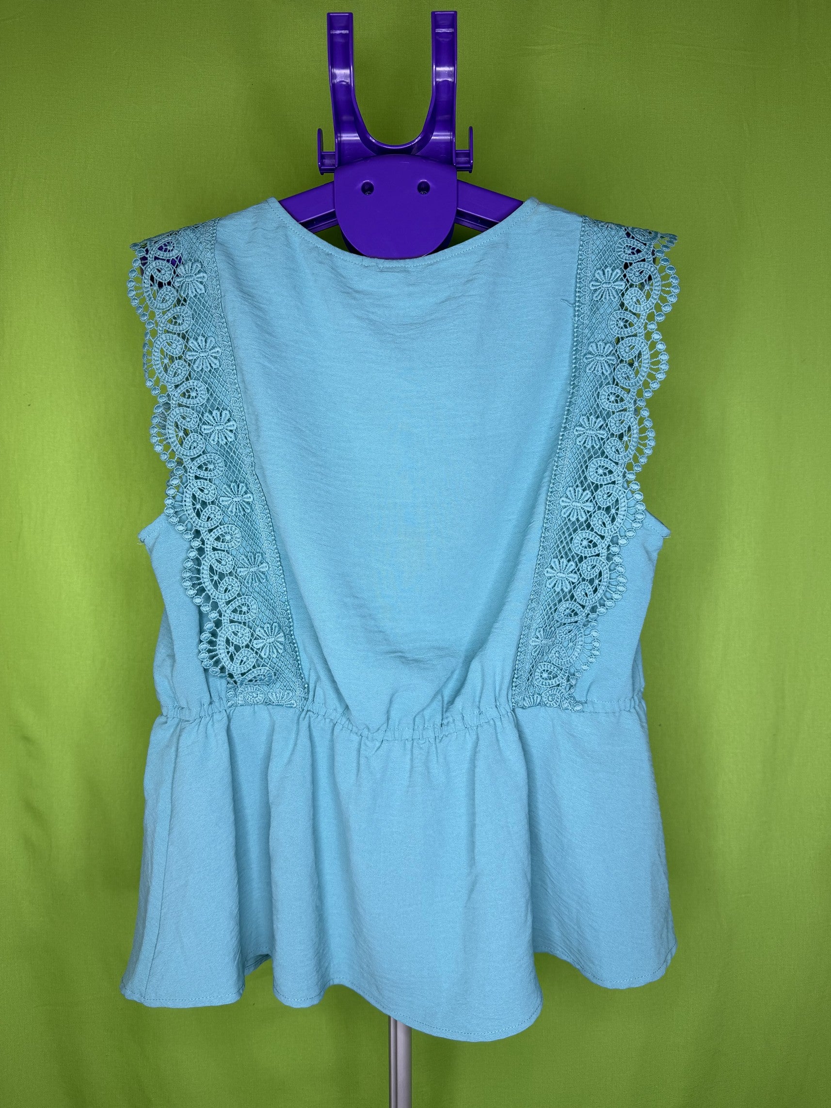 ONLY Türkiz Csipkés Peplum Top