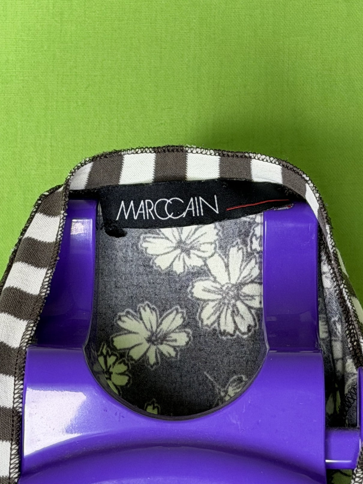 Marc Cain Barna Virágos Ruched Top