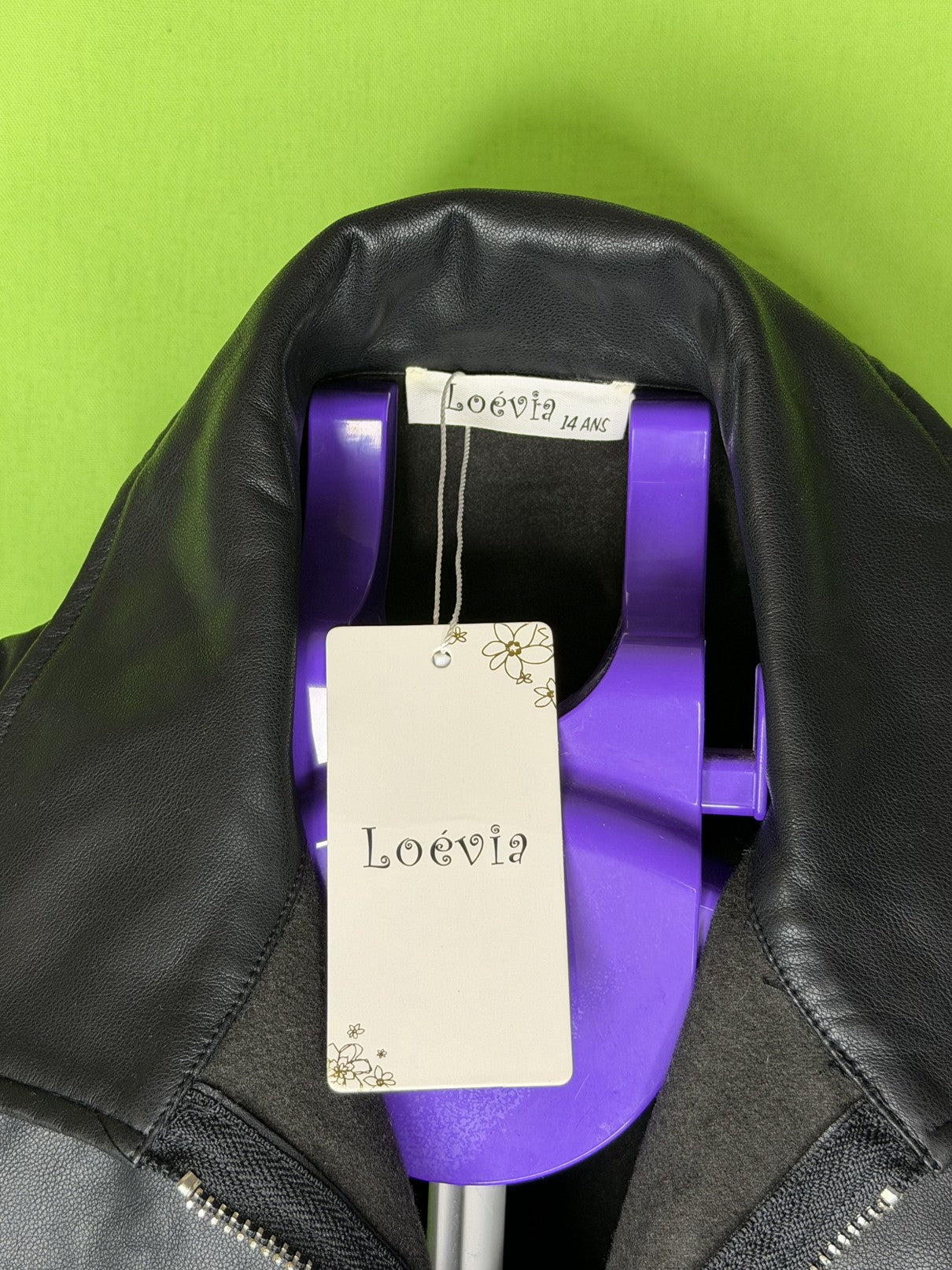 Loévia Műbőr Ujjatlan Ruha – Fekete | 14 ANS