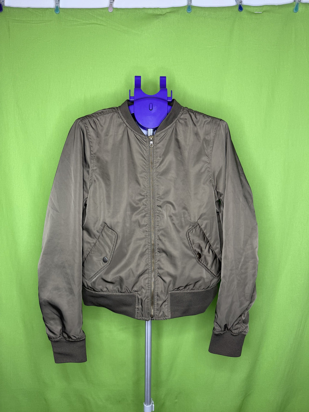Pull&Bear Bomber Dzseki – Khaki | M