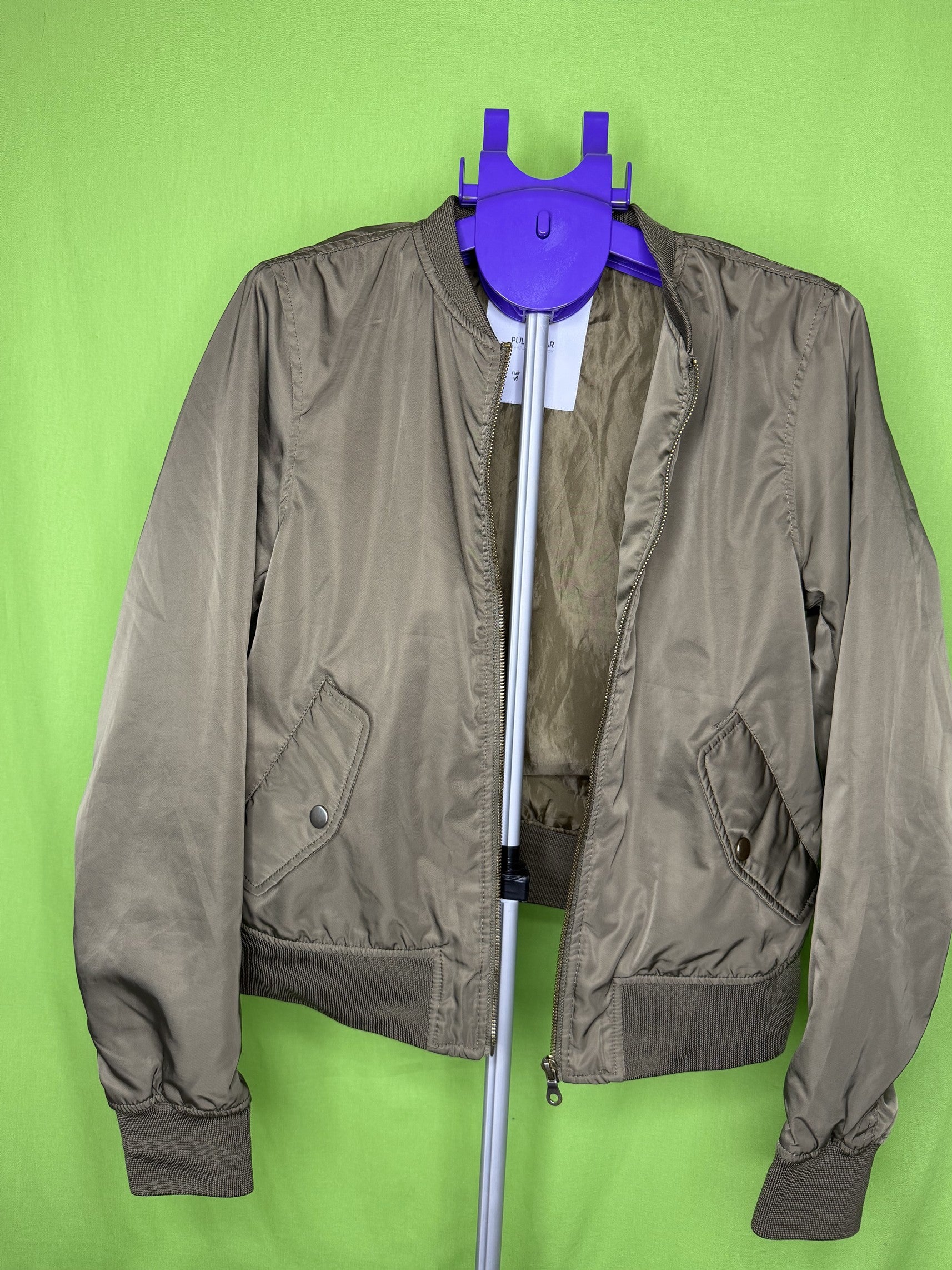 Pull&Bear Bomber Dzseki – Khaki | M