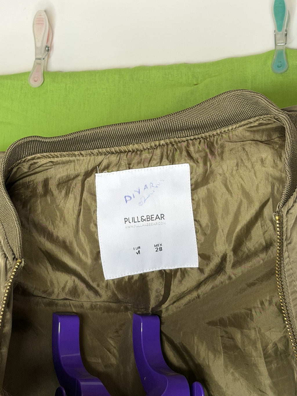 Pull&Bear Bomber Dzseki – Khaki | M