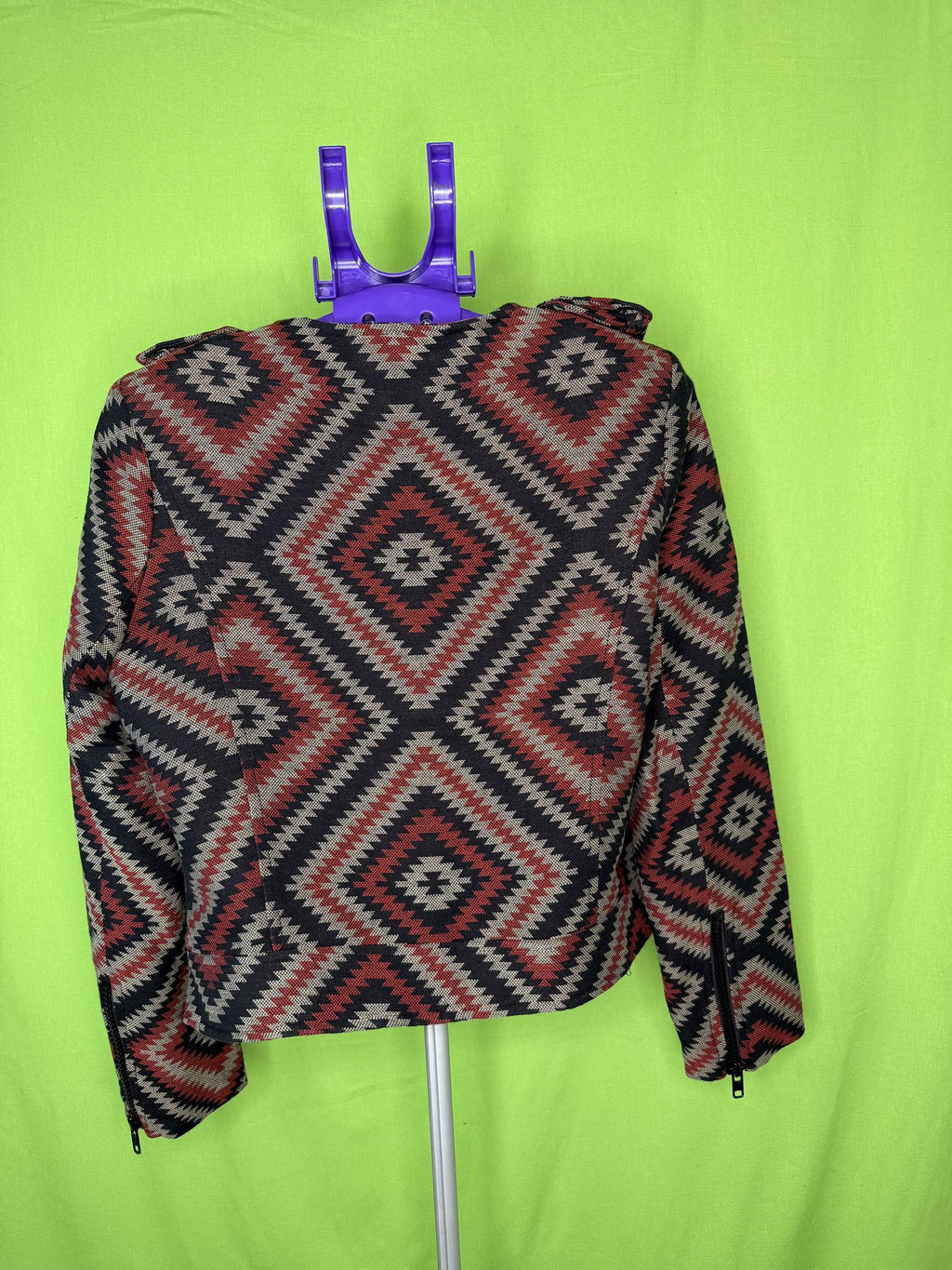 Les Petites Collection Azték Dzseki – Fekete/Bordó | 40
