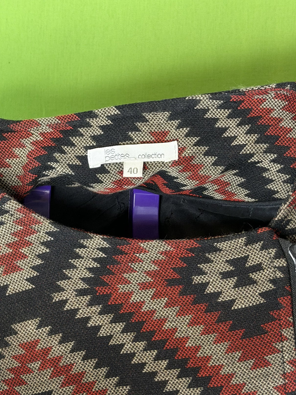Les Petites Collection Azték Dzseki – Fekete/Bordó | 40