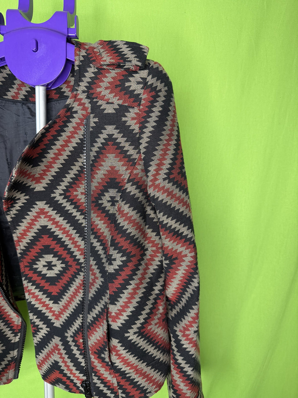 Les Petites Collection Azték Dzseki – Fekete/Bordó | 40