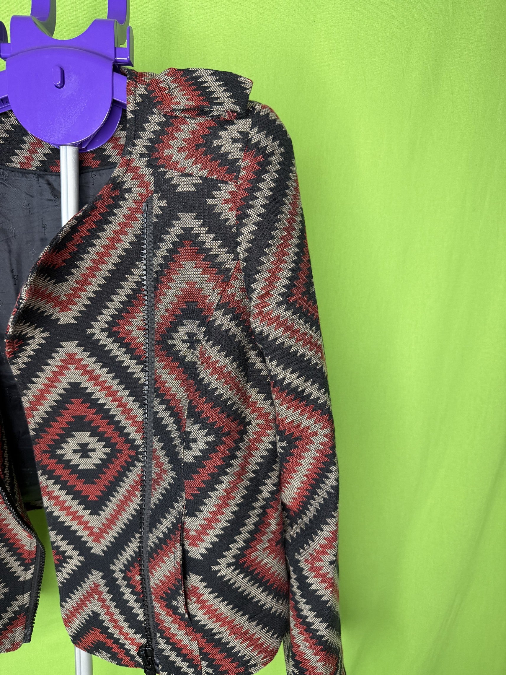 Les Petites Collection Azték Dzseki – Fekete/Bordó | 40