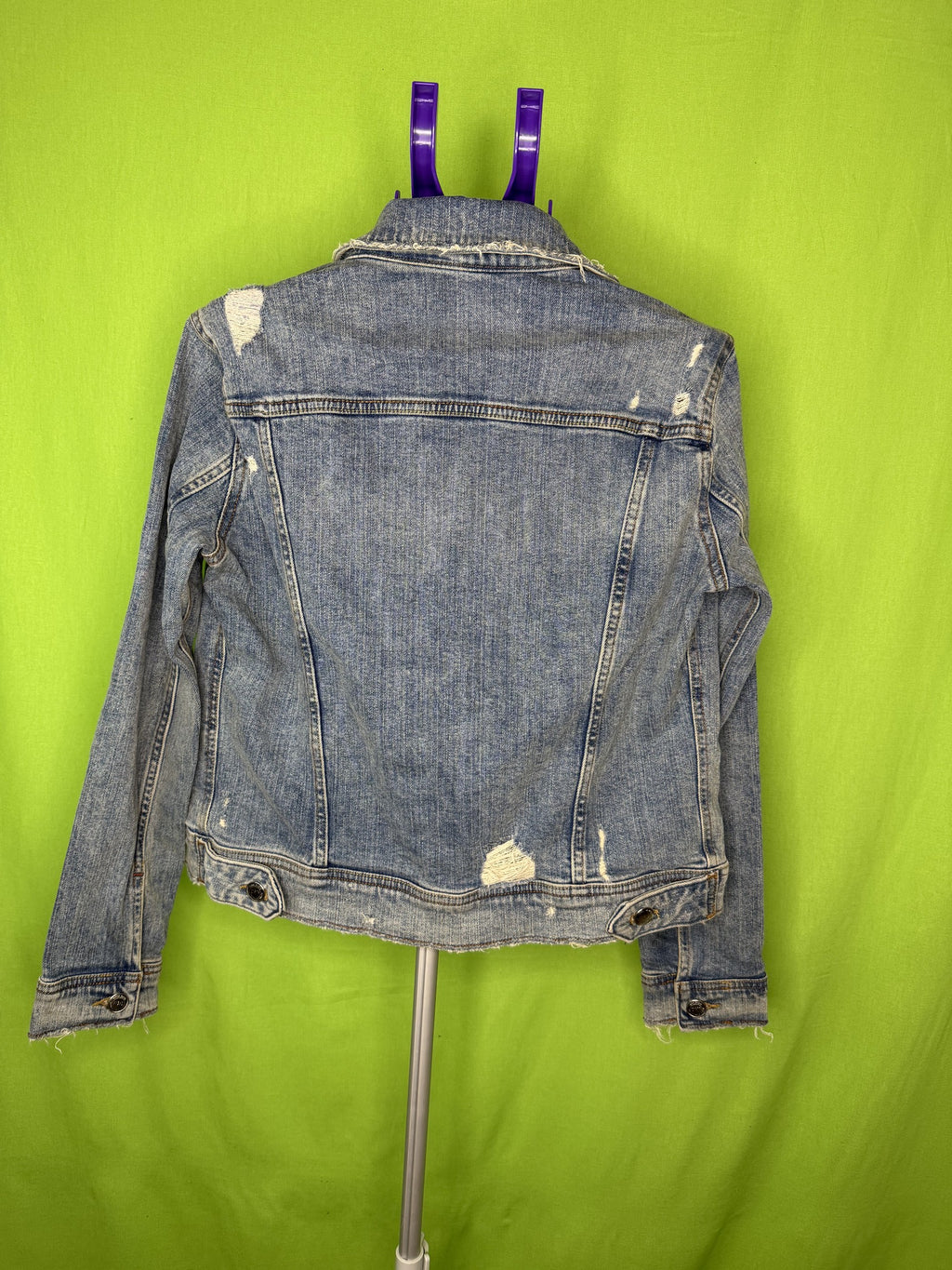 Zara Z1975 Koptatott Farmer Dzseki – Világoskék | XS
