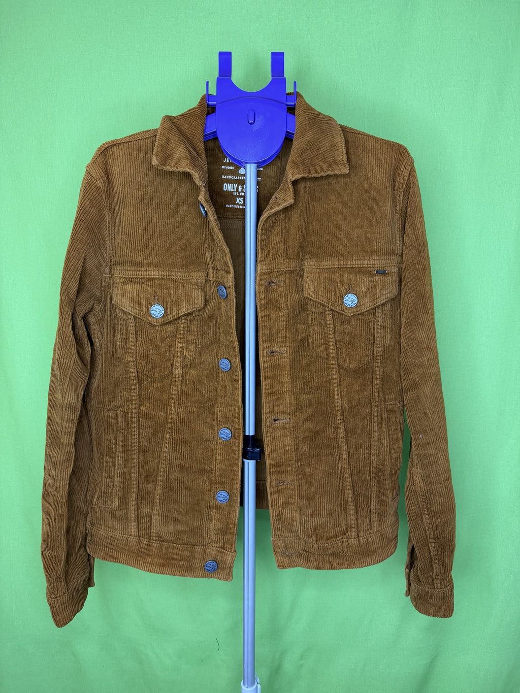 Only & Sons Kordbársony Trucker Dzseki – Karamell | XS