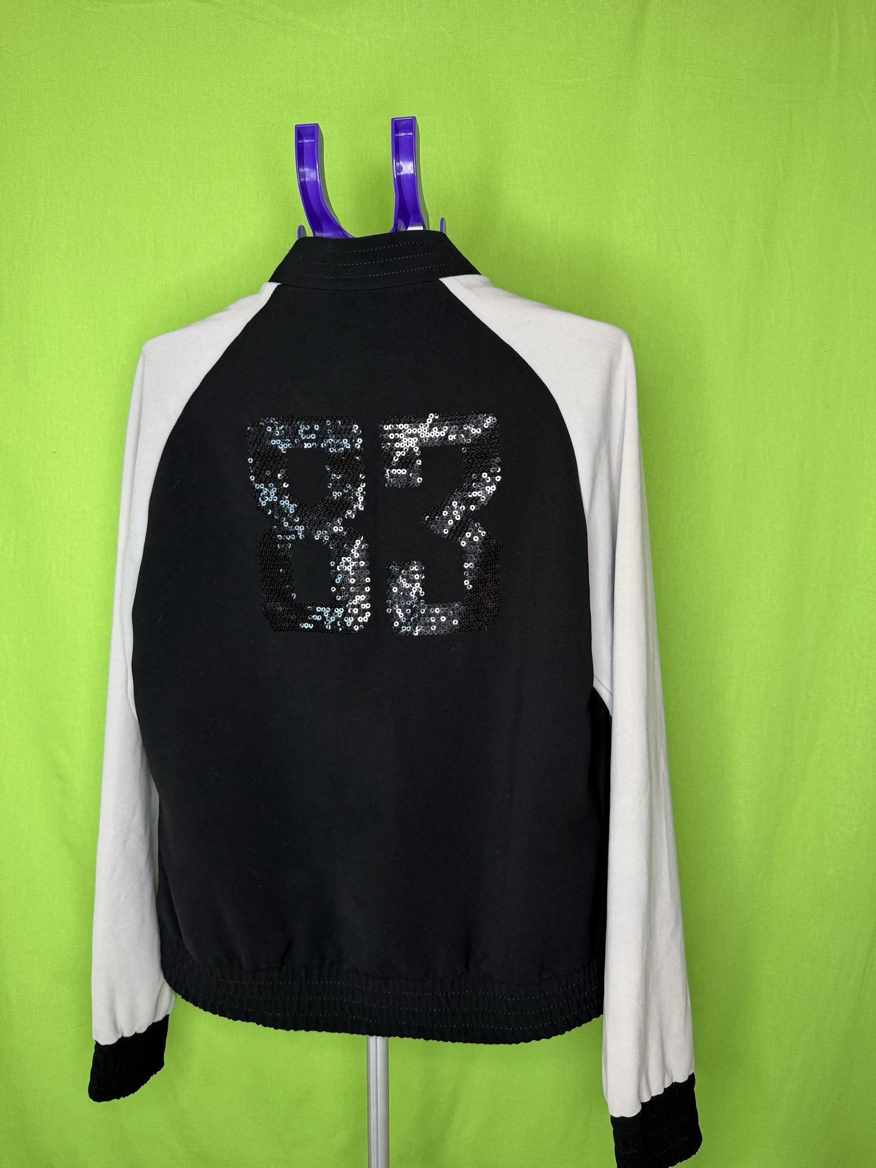 Street One Flitteres Bomber Dzseki – Fekete/Fehér | 40