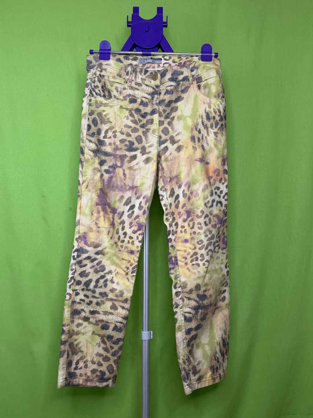 Zerres Jeans Leopárd Tie-Dye Farmer Nadrág – Comfort-S