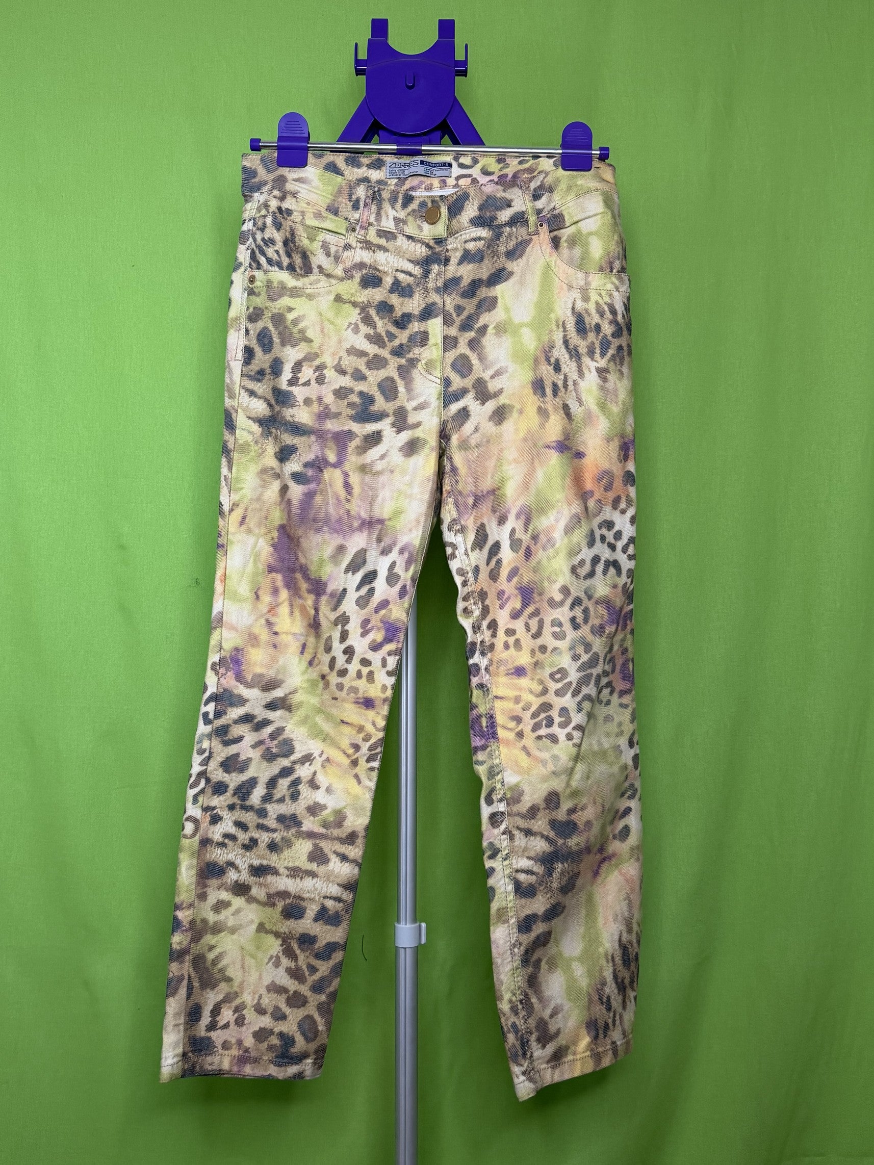Zerres Jeans Leopárd Tie-Dye Farmer Nadrág – Comfort-S