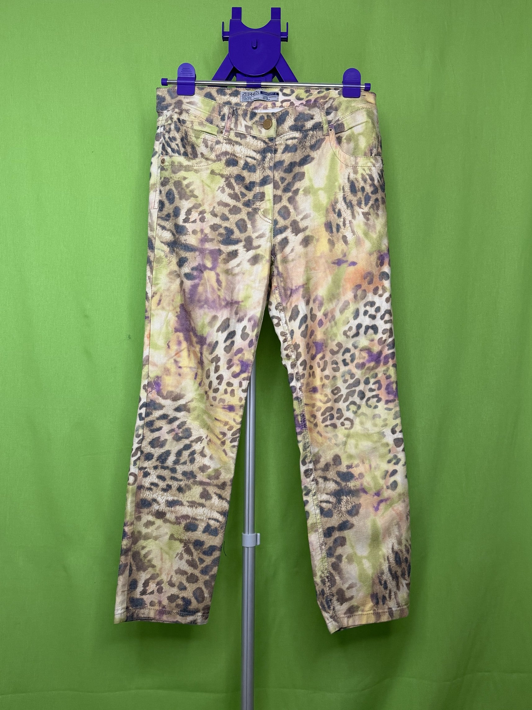 Zerres Jeans Leopárd Tie-Dye Farmer Nadrág – Comfort-S