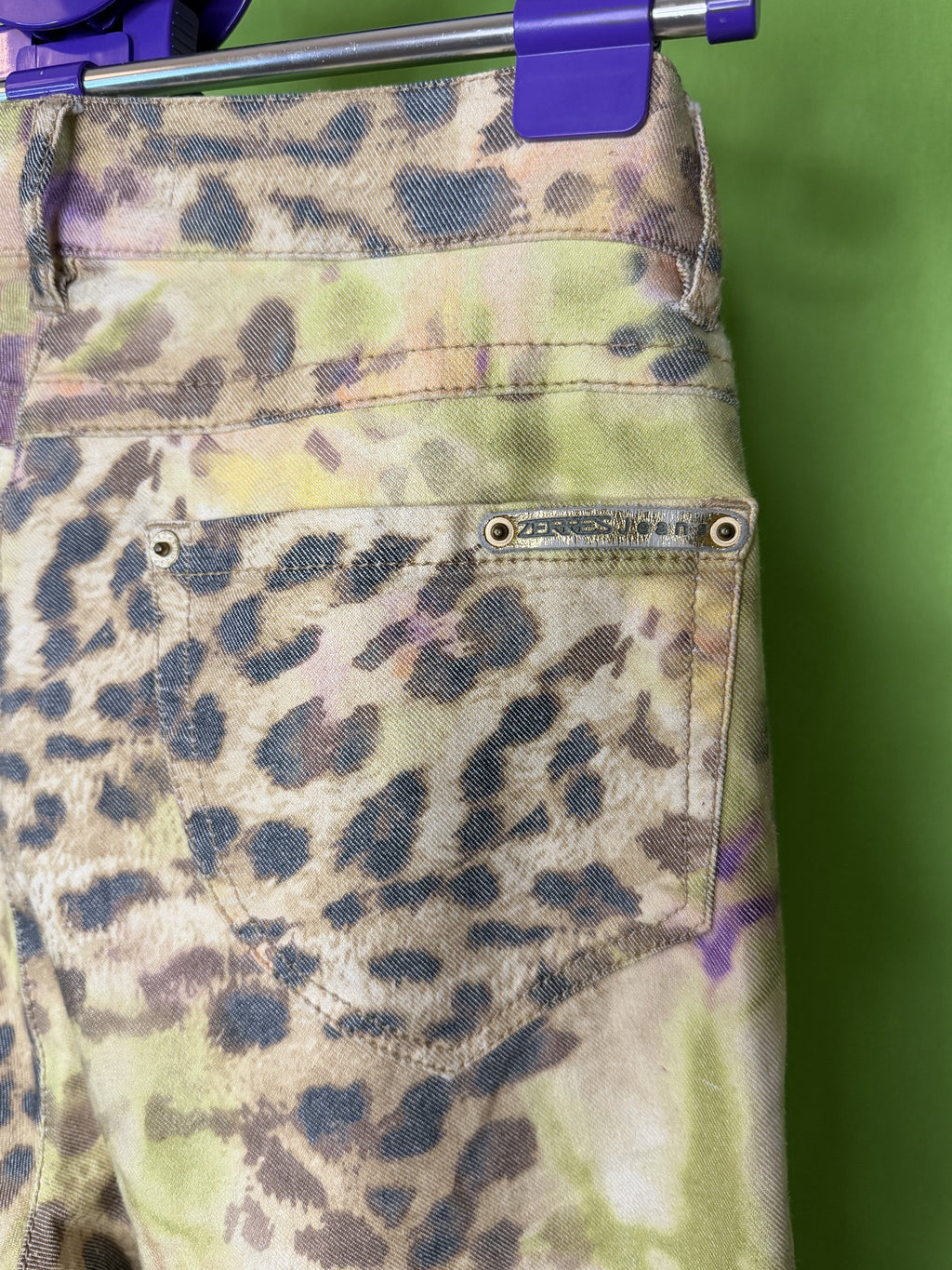Zerres Jeans Leopárd Tie-Dye Farmer Nadrág – Comfort-S