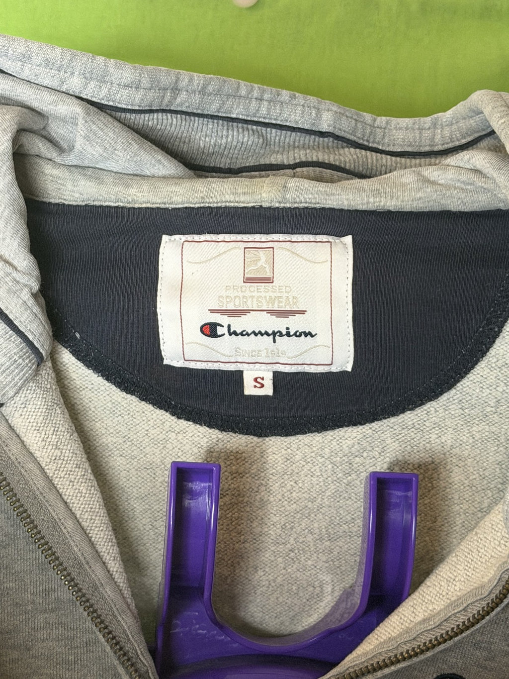 Champion Szürke Zip-Up Hoodie