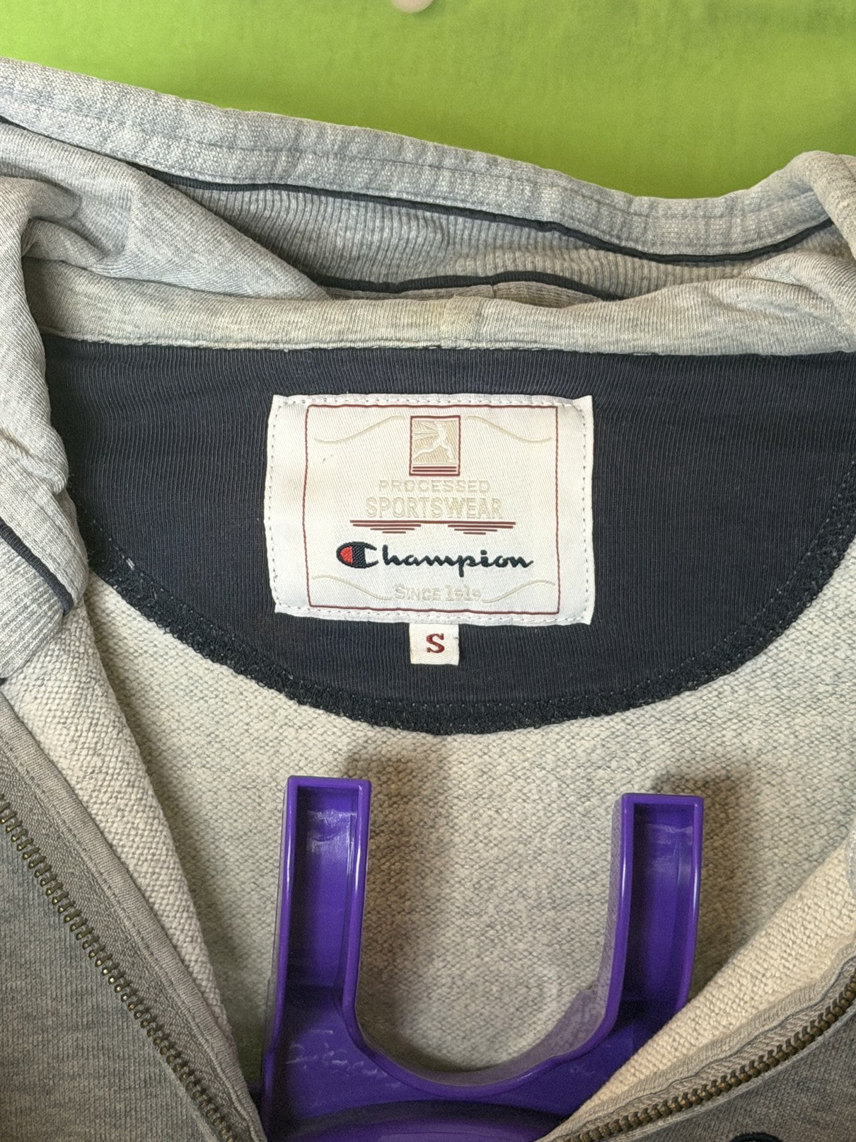 Champion Szürke Zip-Up Hoodie