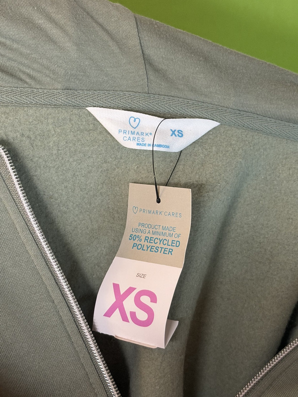 Primark Zip-Up Kapucnis Pulóver