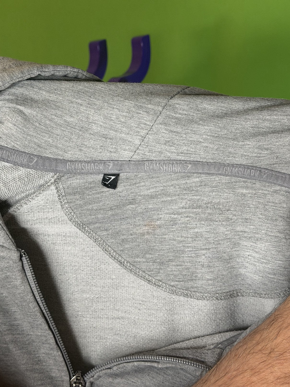 Gymshark Szürke Zip-Up Hoodie