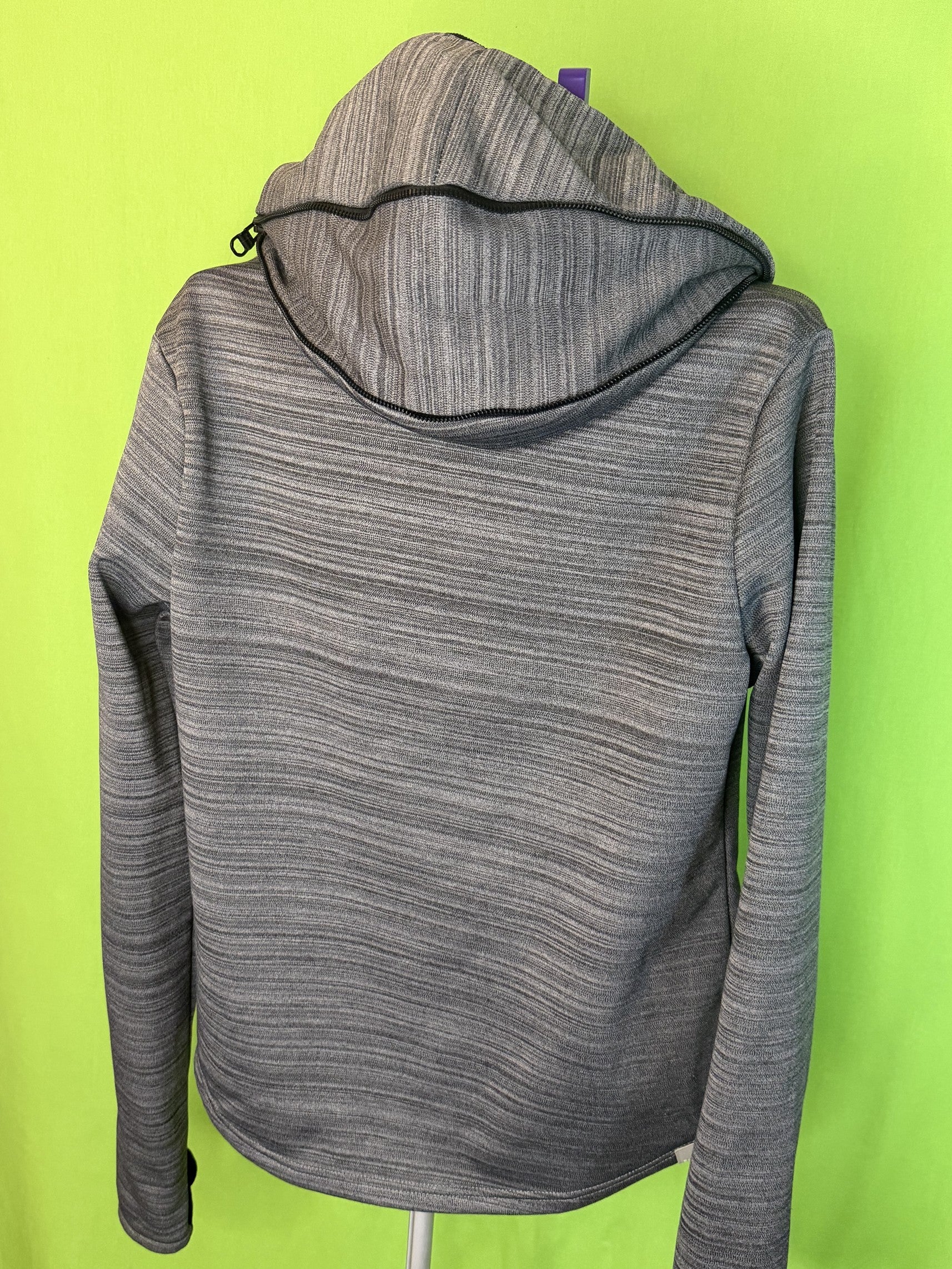 Bench. Szürke Aszimmetrikus Zip Hoodie