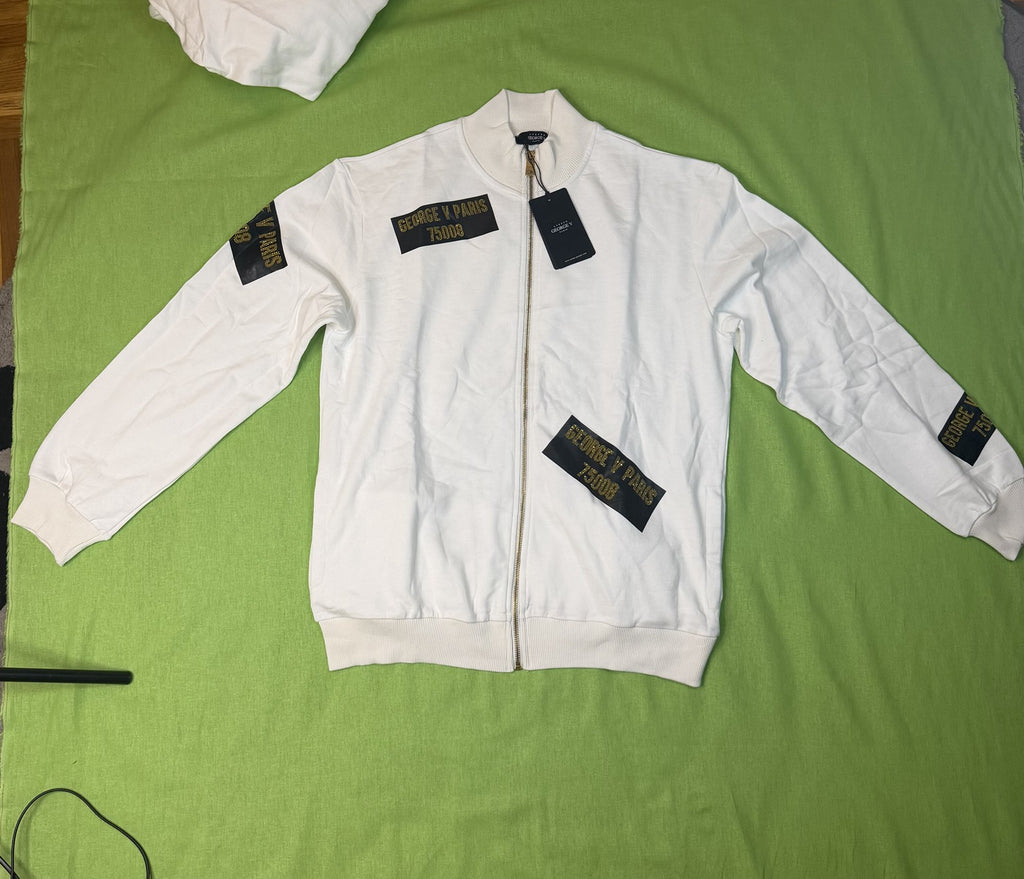 Avenue George V Paris Fehér-Arany Melegítő Szett – 3XL