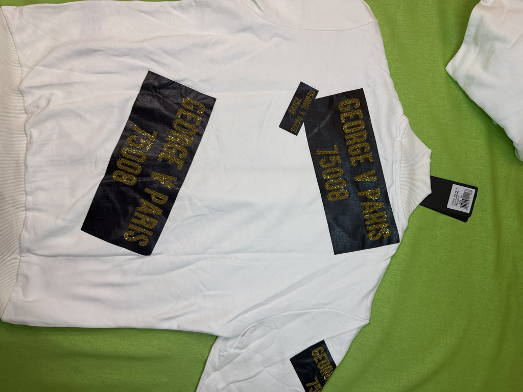 Avenue George V Paris Fehér-Arany Melegítő Szett – 3XL