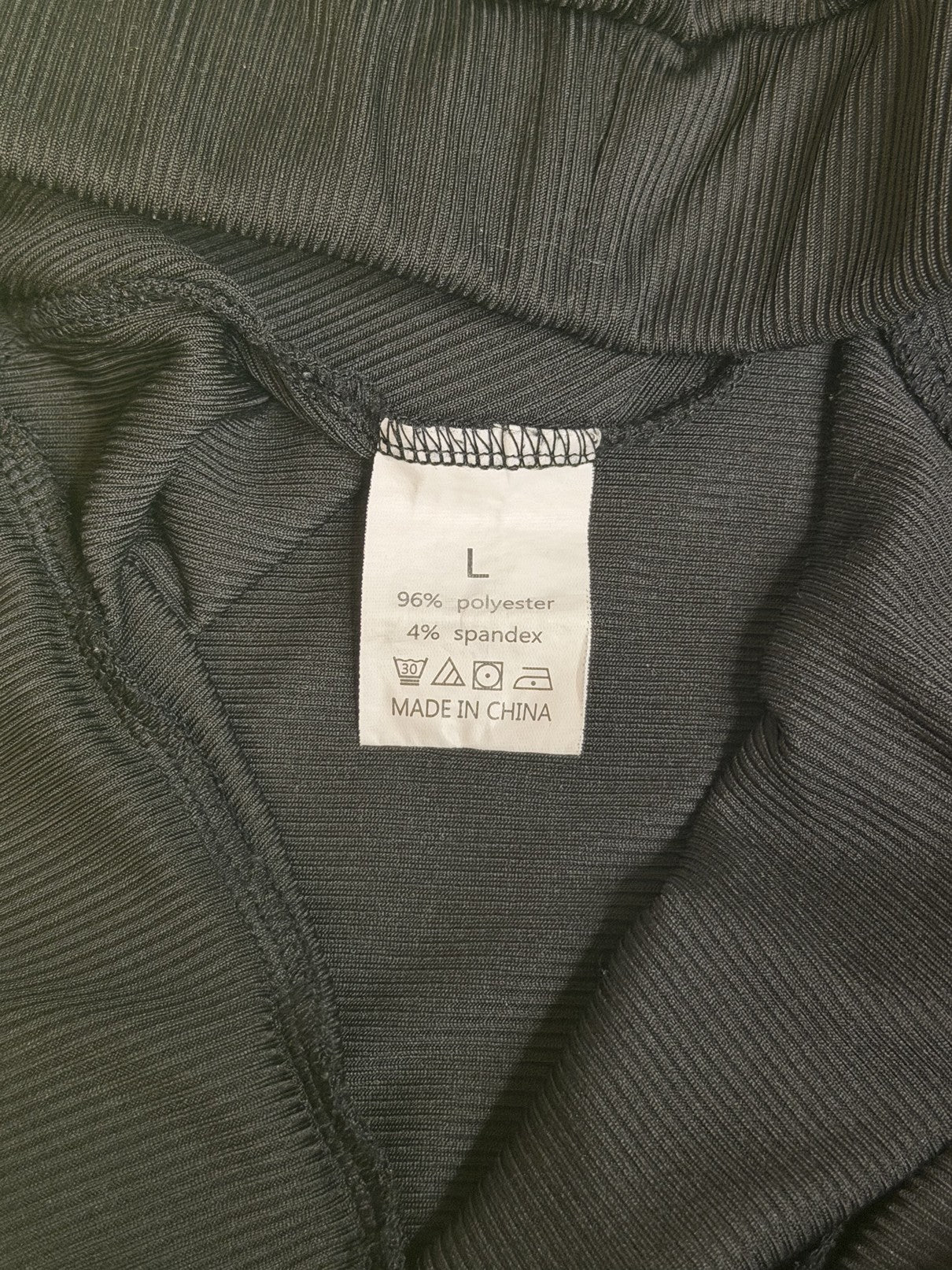 Fekete High Waist Flare Nadrág – L