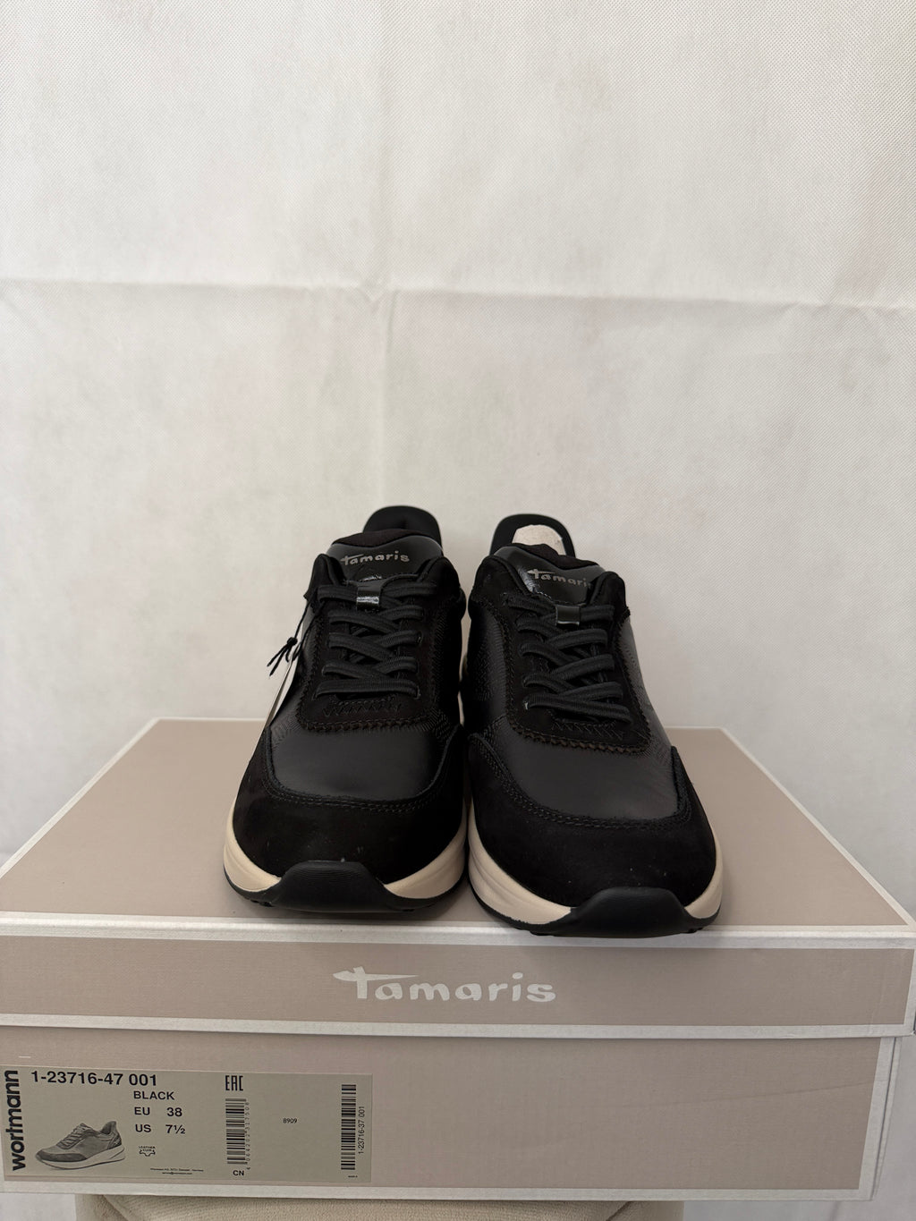 Tamaris Step-In fekete női sportcipő – 38