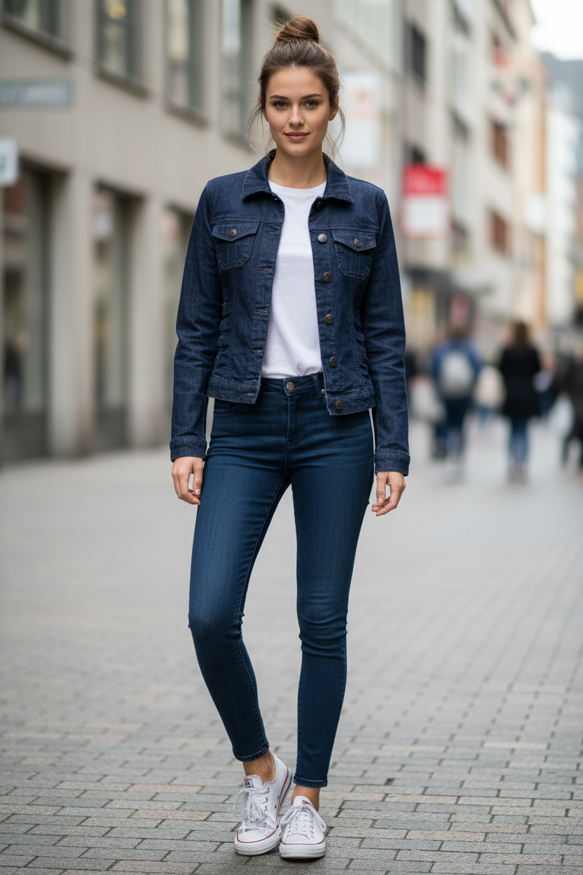 Esprit Organic Cotton Farmer Dzseki – Sötét Indigo | M