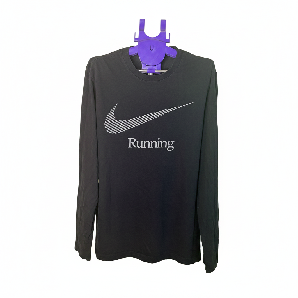 Nike Running hosszú ujjú felső - elölnézet fehér háttérrel