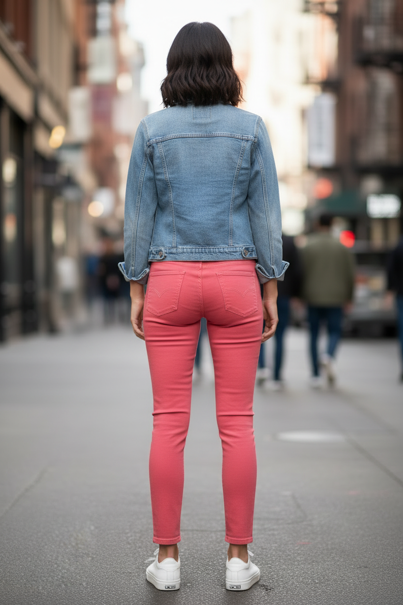USED - NYDJ Clarissa Ankle - utcai hátulnézet (AI generált)
