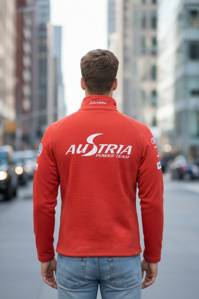Schöffel Austria Power Team Fleece Dzseki – férfi hátulnézet
