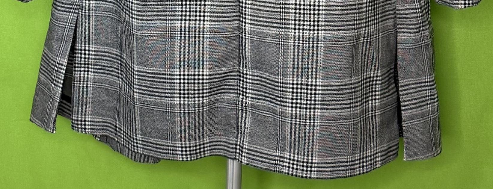 Pull & Bear Glen Plaid Oversized Blazer – Fekete/Fehér | XS