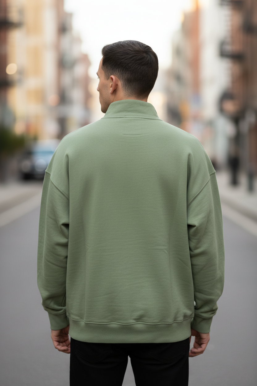 Gymshark 1/4 Zip – Férfi Hátul